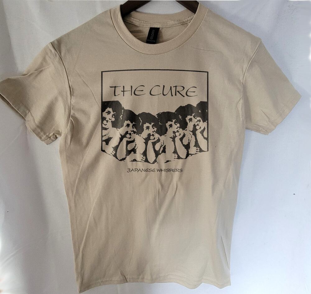 the Cure   band t shirt  Size Small Cream